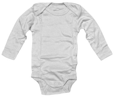 Beyaz arka plan üzerinde izole bebek giysileri