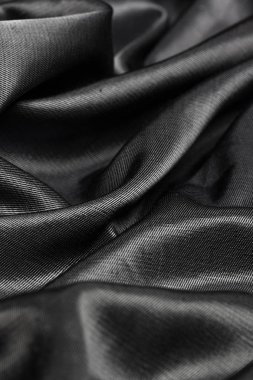 Siyah ipek kumaş arkaplanı