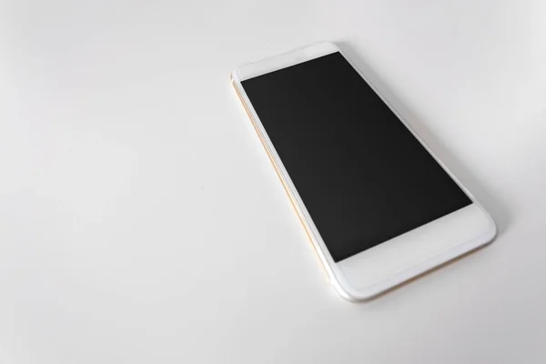 Mobiele Telefoon Geïsoleerd Wit — Stockfoto
