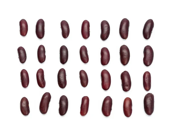 豆子隔绝在白色背景上的组 — 图库照片