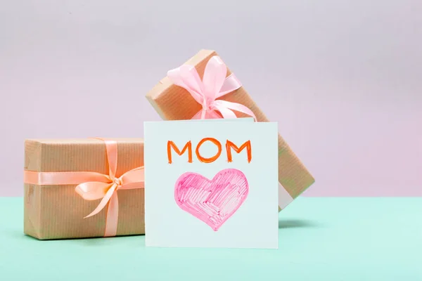 Szczęśliwego Dnia Matki Kartka Życzeniami — Zdjęcie stockowe