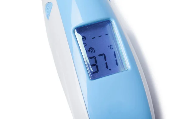 Electronic modern thermometer isolated