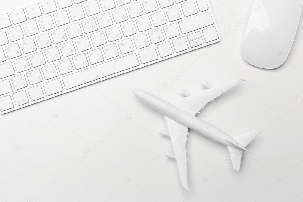 Aircraft and laptop keyboard