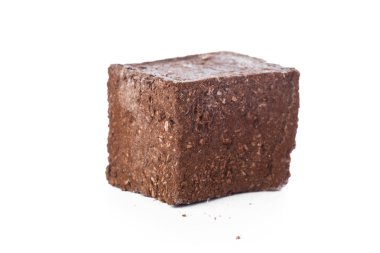 Lezzetli Türk lokumu beyazda izole