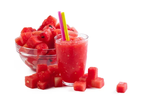 Watermeloen Fruit Kubus Segment — Stockfoto