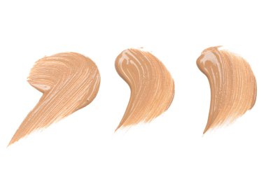 lekeli Vakfı doğal beyaz arka plan üzerinde makyaj