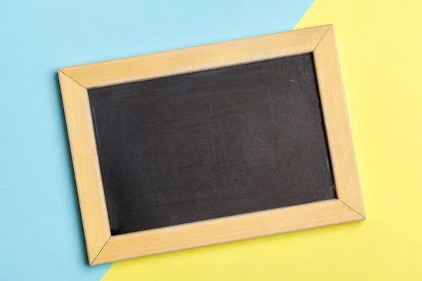 Small Wooden Framed Blank Blackboard Your Design — Stock Photo, Image