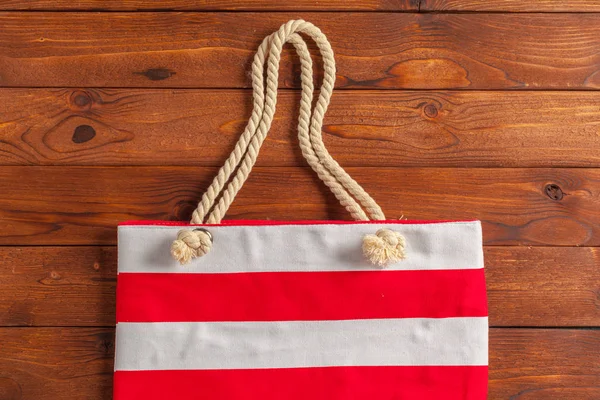 wood beach bag