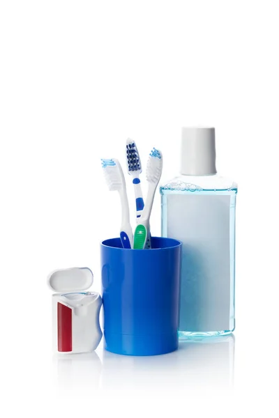 Escova Dentes Isolada Branco — Fotografia de Stock