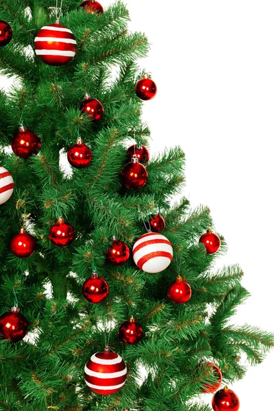 Weihnachtsbaum Isoliert Auf Weißem Hintergrund — Stockfoto