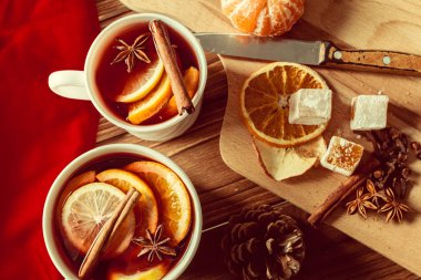 Noel mulled şarap, yakından görmek 