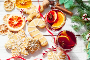 Noel mulled şarap, yakından görmek 