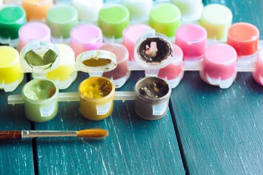 Suluboya boya ve fırça boyama için 