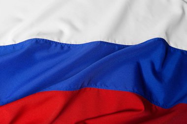 Rusya'nın dalgalı bayrağı görünümü kapatın