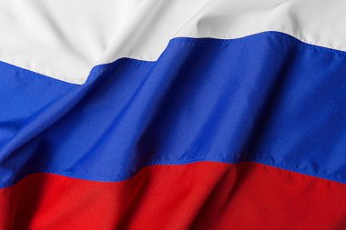 Rusya'nın dalgalı bayrağı görünümü kapatın