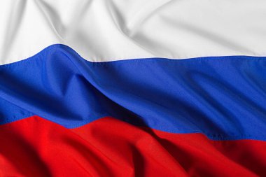 Rusya 'nın dalgalı bayrağını yakın çekim