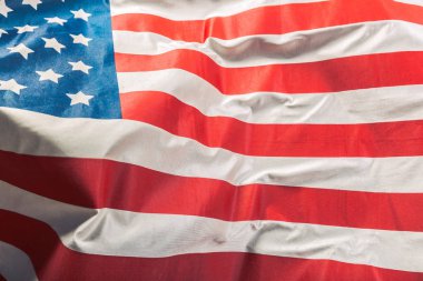 Parlak karıştırdı Amerikan bayrağı closeup
