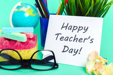 Öğretmen gün tatil, kopya alanı için öğeleri