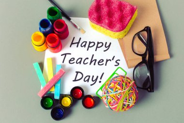 Öğretmen gün tatil, kopya alanı için öğeleri