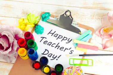 Öğretmen gün tatil, kopya alanı için öğeleri