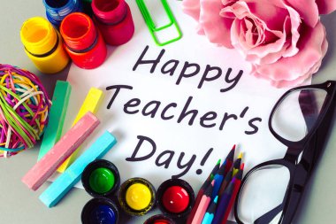 Öğretmen gün tatil, kopya alanı için öğeleri