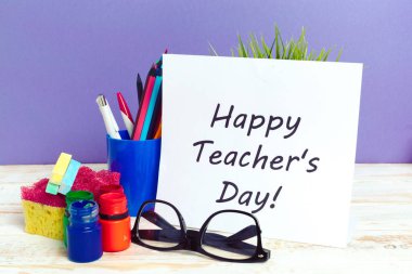 Öğretmen gün tatil, kopya alanı için öğeleri