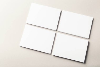 boş iş kartları açık renkli, yakın çekim 