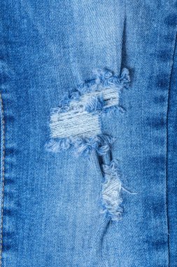 Mavi jeans, yakın çekim doku detay  