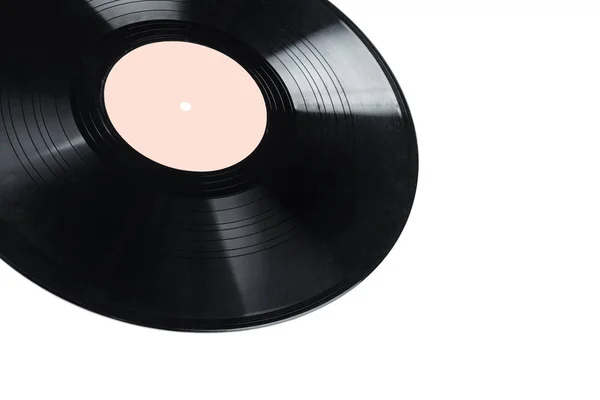 ビニール レコードの孤立した白い背景に クローズ アップ — ストック写真