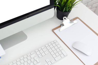 çalışma tablosu ile bilgisayar, iş kavramı  