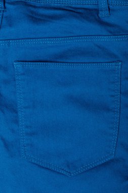 Mavi jeans, yakın çekim doku detay  