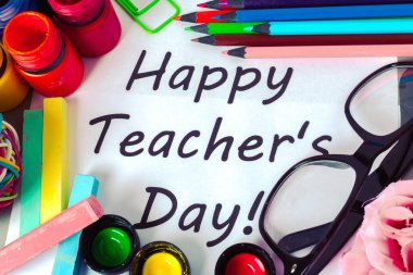 Öğretmen gün tatil, kopya alanı için öğeleri