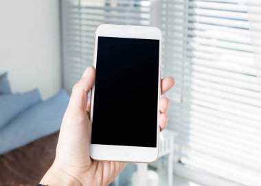 siyah boş ekran ile mobil, smartphone