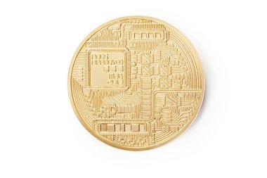 Fotoğraf altın Bitcoin. İş