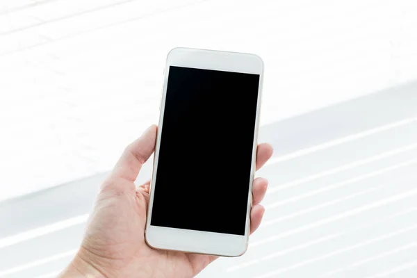 Mobiel Smartphone Met Zwart Leeg Scherm — Stockfoto