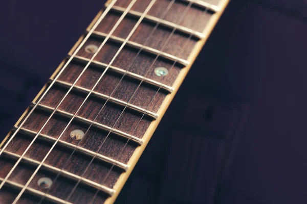 Piezas Guitarra Eléctrica Fondo Cerca —  Fotos de Stock