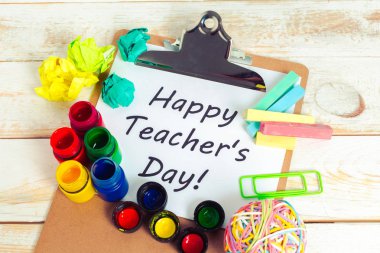 Öğretmen gün tatil, kopya alanı için öğeleri