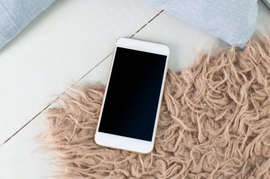 siyah boş ekran ile mobil, smartphone