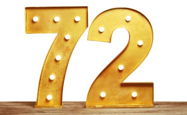 Ampulleri parlayan ile büyük plastik numaraları