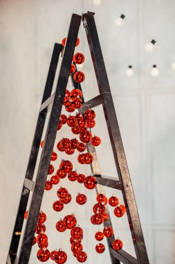 doğal nesnelerin görünümünü de renkli Noel dekorasyon