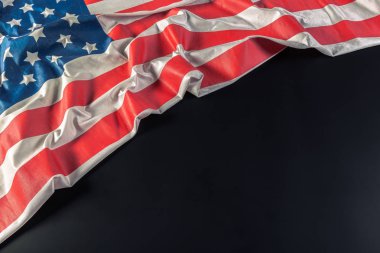 Beyaz, kırmızı ve mavi Amerikan bayrağı Close-up