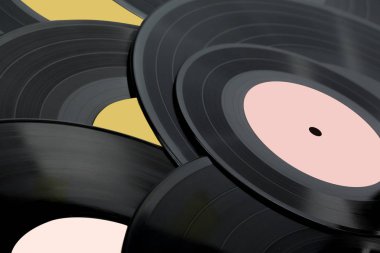 çok vinil diskler Close-up 