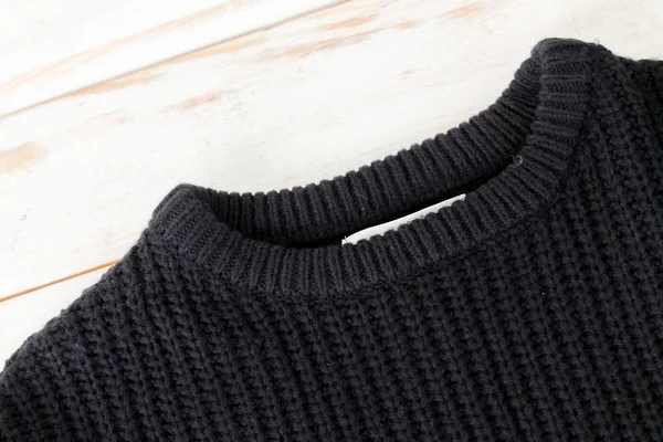 Maglione Texture Sfondo Legno — Foto Stock