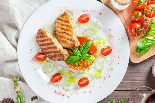 Filetes Con Grañones Kuskus — Foto de Stock