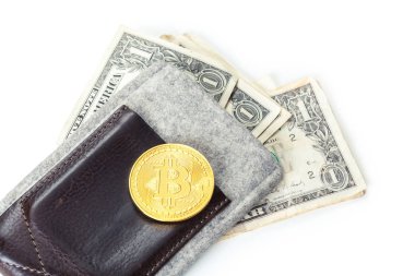 Fotoğraf altın Bitcoin. İş
