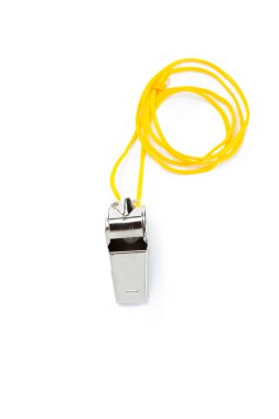 Klasik antrenörler izole üzerinde beyaz arka plan ıslık