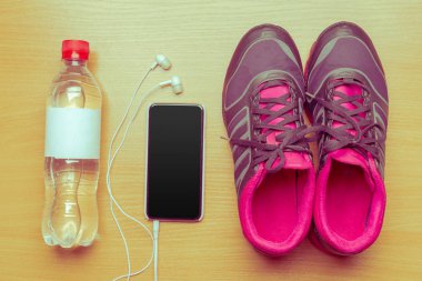 spor malzeme yükseltilmiş görünümünü ahşap tablo