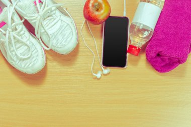 spor malzeme yükseltilmiş görünümünü ahşap tablo