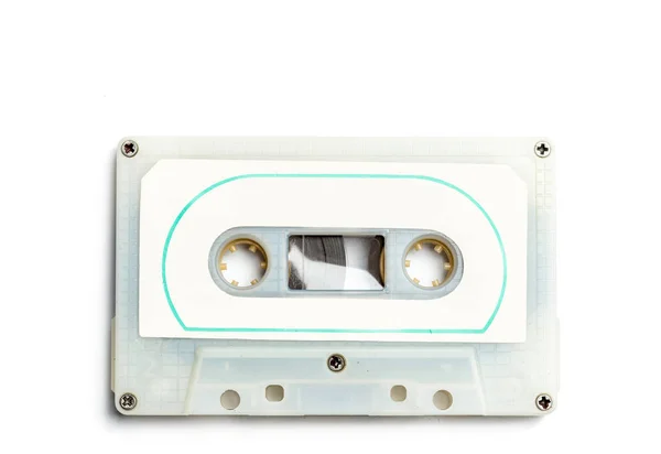 Vintage Cassette Tape Isolated White Background — Stock Photo, Image