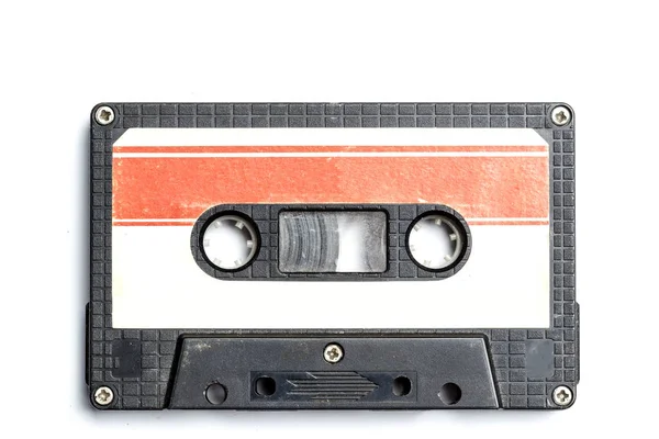 Vintage Cassette Tape Isolated White Background — Stock Photo, Image